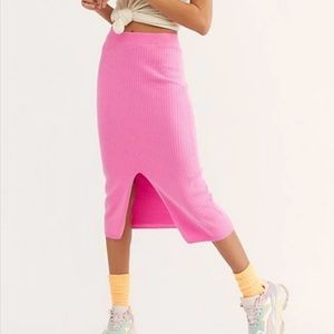 Free People Skyline knit midi skirt (xs)